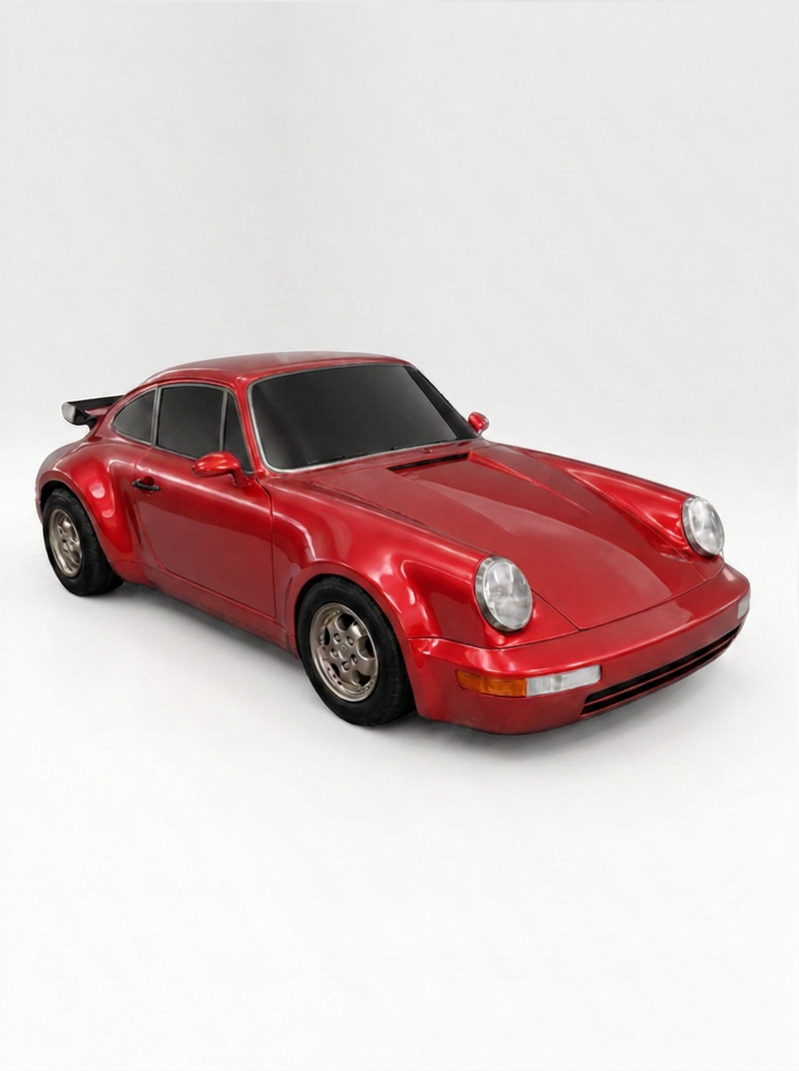 Classic mini car in Red