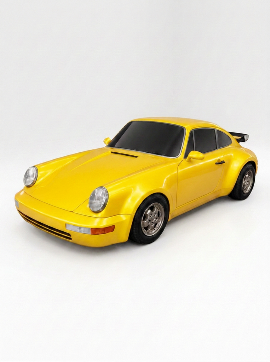 Classic mini car in Yellow